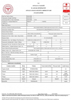 Filtrasyon Çıkış